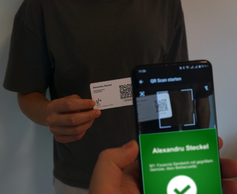 QR Code Ausgabe